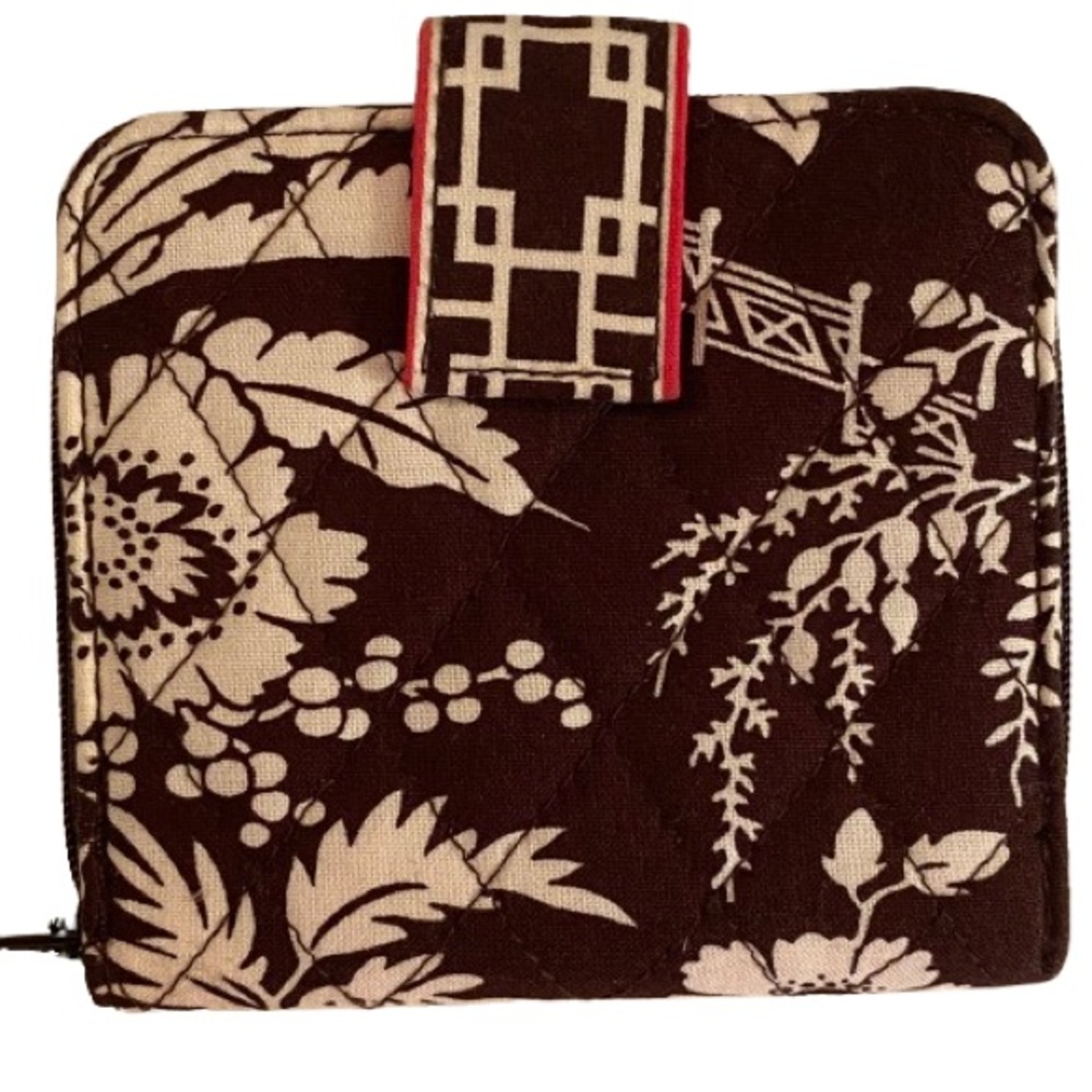 Vera Bradley Women's Mini Zip Wallet Imperial Toile 4.5” x 4” Quilted Fabric NWT - Picture 2 of 7